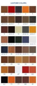 Leather Colours And Finishes